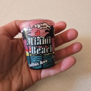 Miami Beach Souvenir Shot Glass